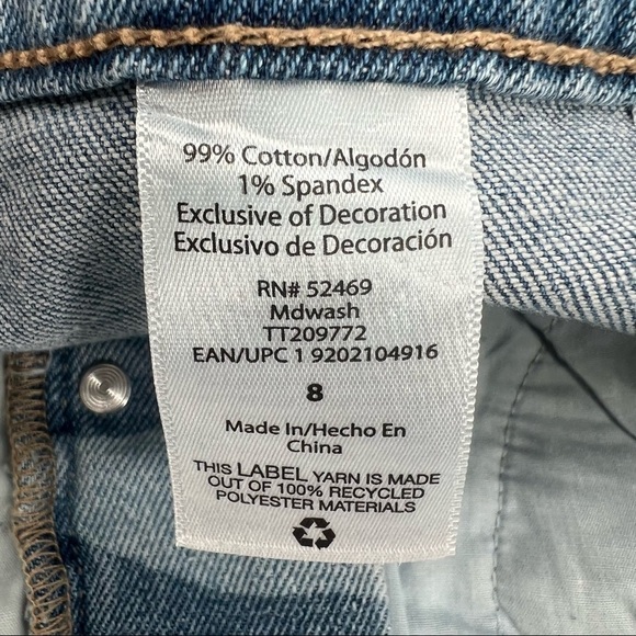 Time & Tru High-Rise Button Fly Camouflage Cut Off Jean Shorts Size 8 Women’s - Picture 4 of 9